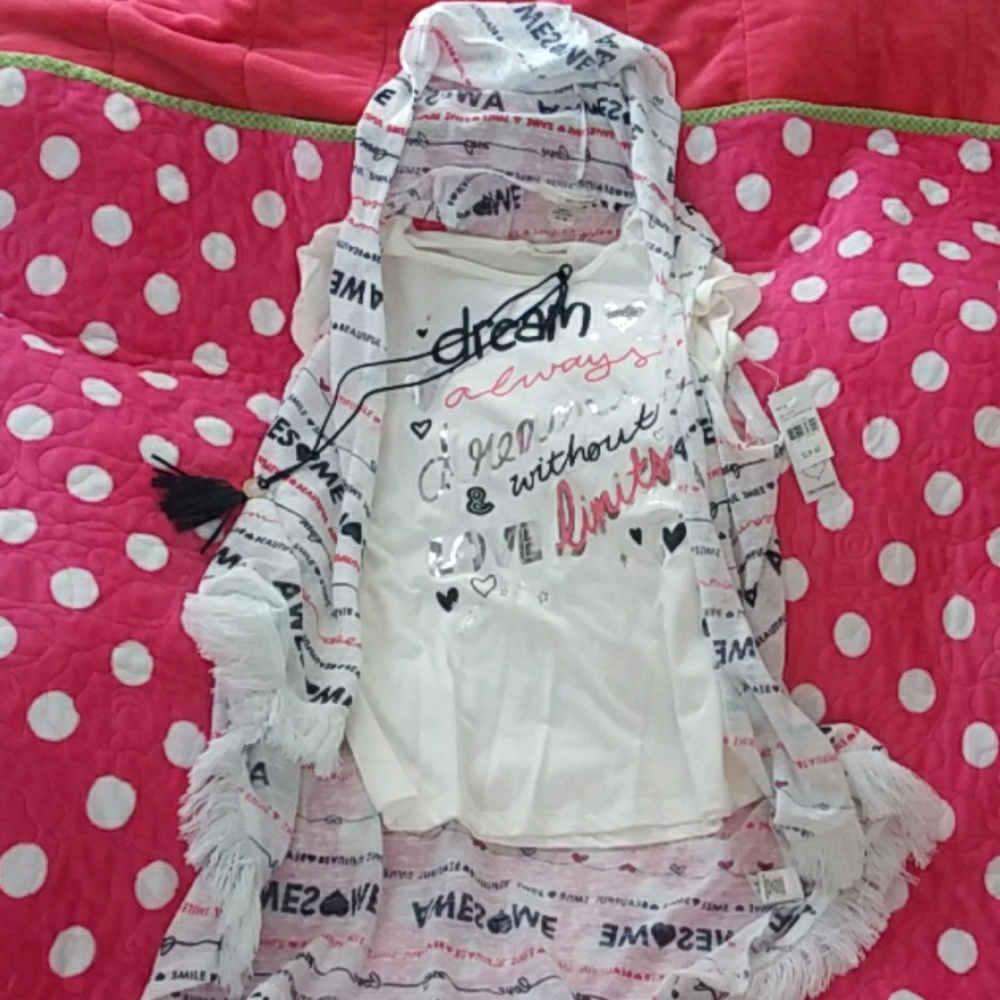 Three-piece self-esteem t-shirt hoodie wrap and ne